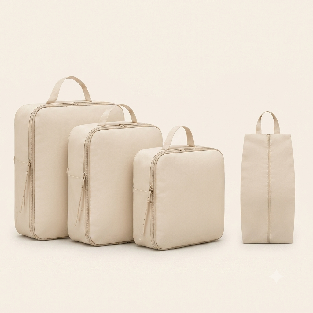 Compression Packing Cubes – 4 Piece Travel Set