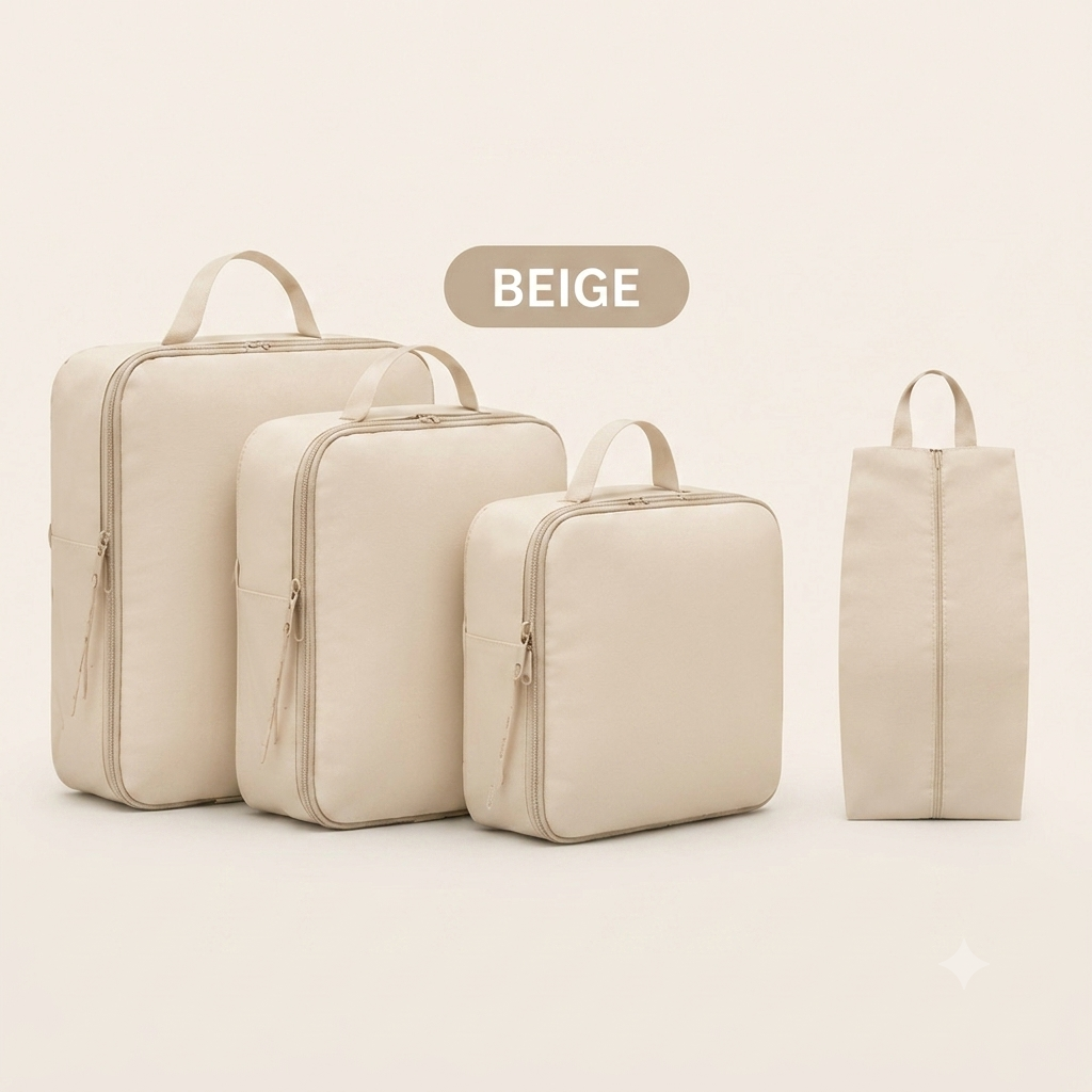 Compression Packing Cubes – 4 Piece Travel Set