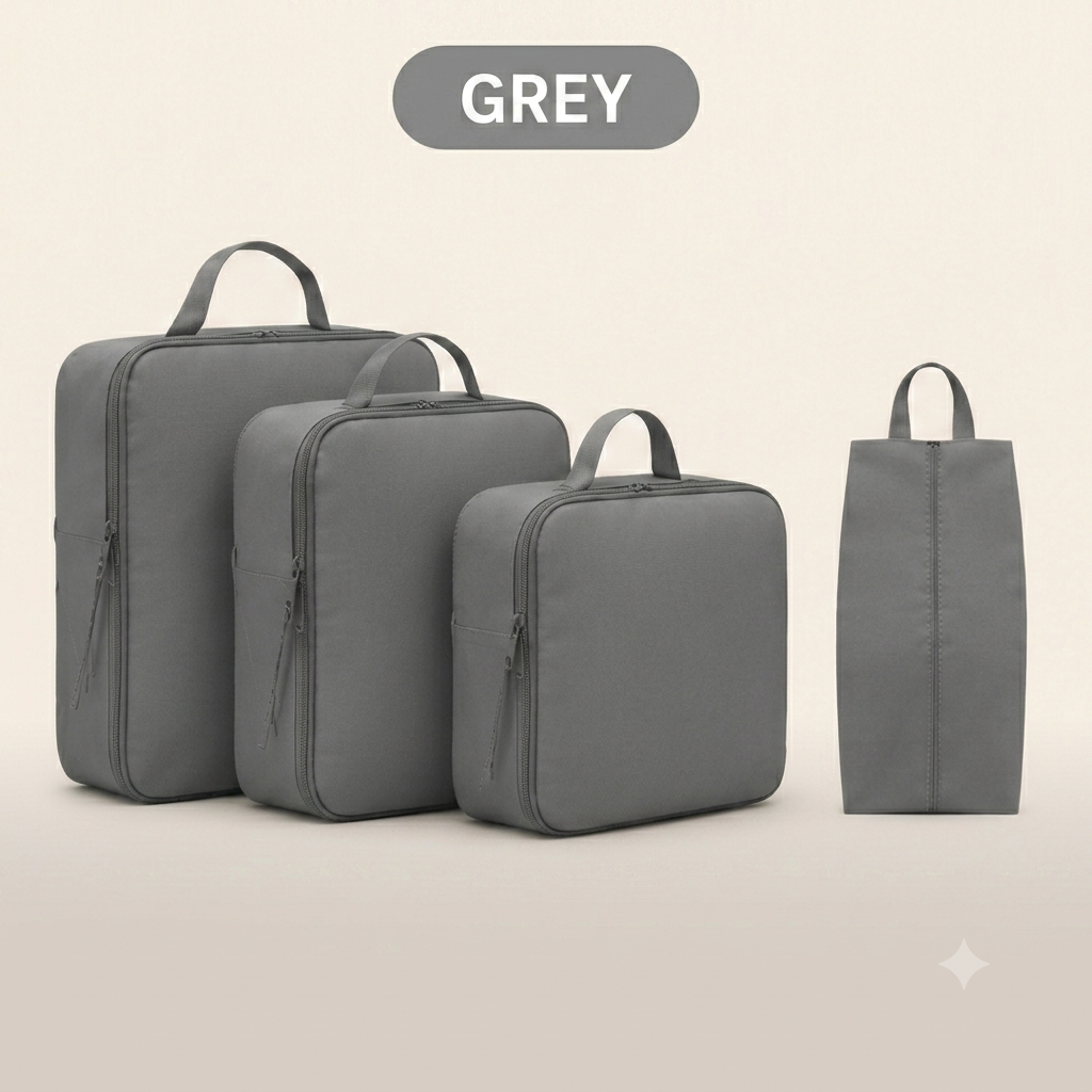 Compression Packing Cubes – 4 Piece Travel Set