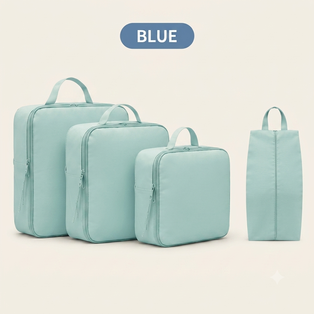 Compression Packing Cubes – 4 Piece Travel Set