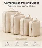 Compression Packing Cubes – 4 Piece Travel Set